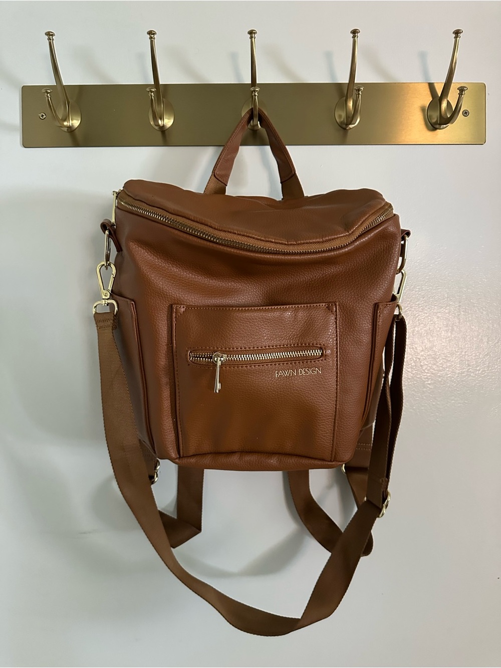 Brown Fawn Design Mini Backpack
